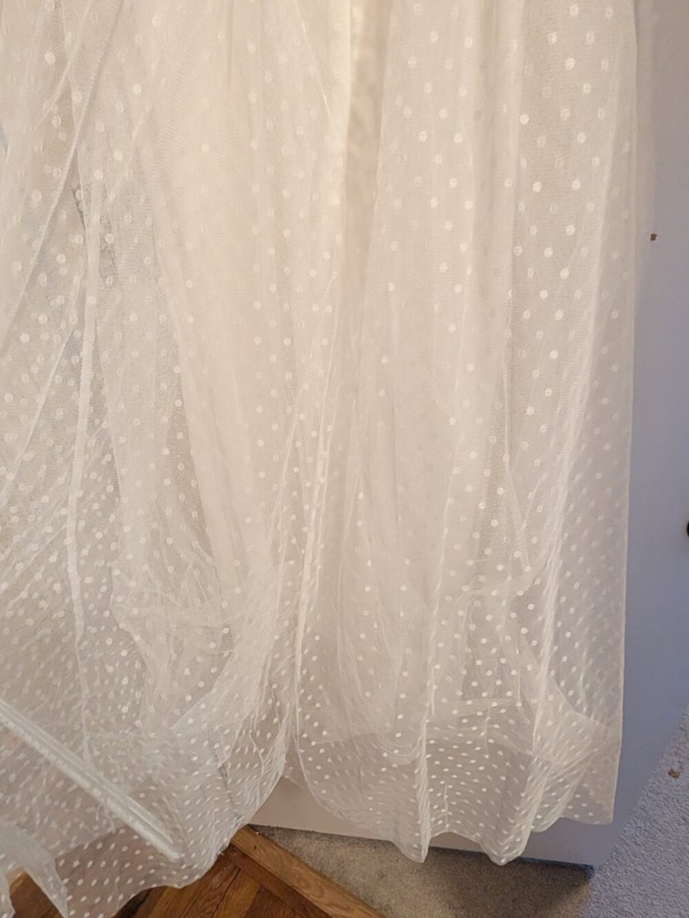 Lulu's White polkadot midi dress NWT Size S - Picture 6 of 8